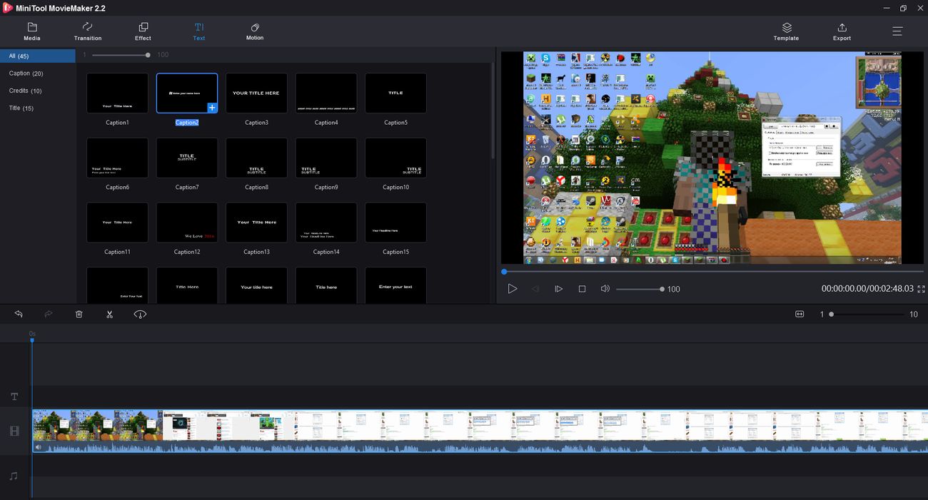 MiniTool MovieMaker скачать бесплатно